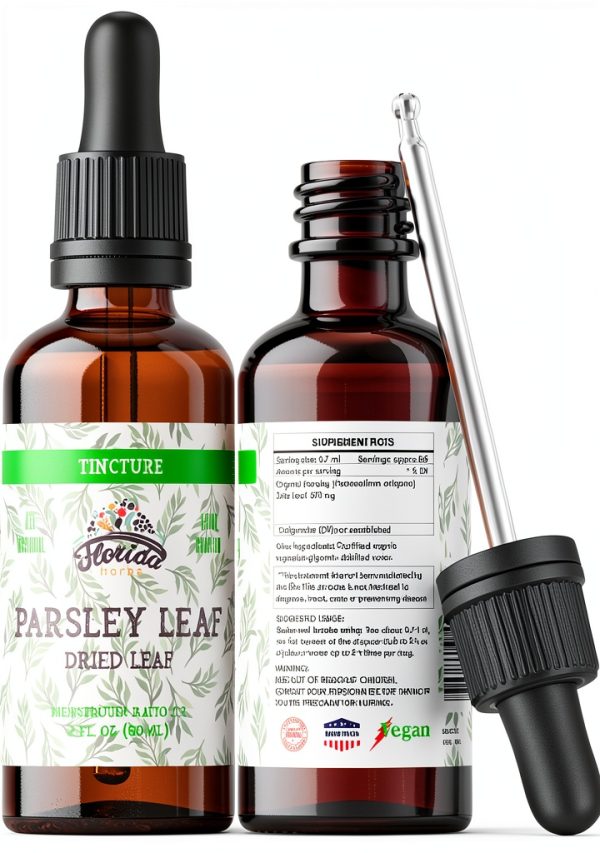 Organic Parsley Tincture Florida Herbs Hormone Free Gluten-5
