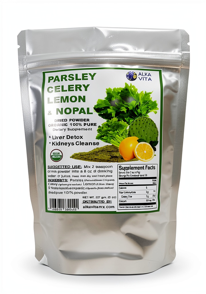 ALKA VITA Parsley Herb Food displayed in a kitchen setting