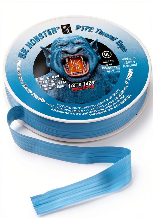 Mill-Rose 70885 Blue Monster PTFE Pipe Thread Sealant Tape, 1/2-Inch x 1429-Inches, Blue-0