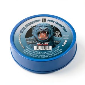 Thread Tape Blue Monster 1,429in PTFE Sealant – Extra Length, Blue-0