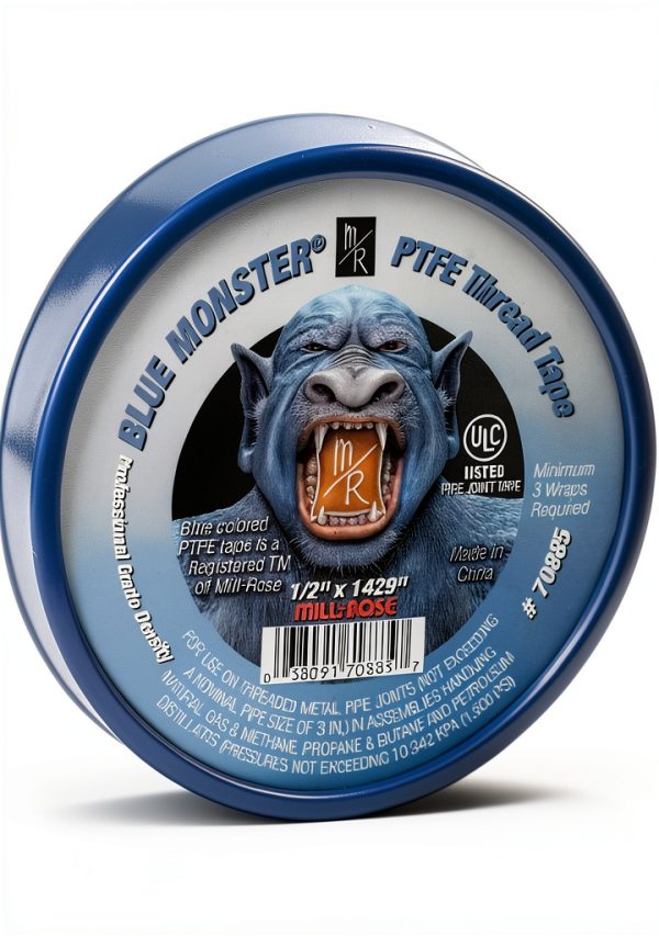 Mill-Rose 70885 Blue Monster PTFE Pipe Thread Sealant Tape, 1/2-Inch x 1429-Inches, Blue-1